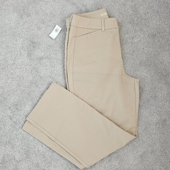 NWT Old Navy High Waisted Pixie Straight Pants - Size 12 - Picture 2 of 8